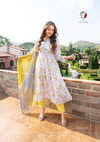 Af Nazar Vol 4 Designer Alia Cut Readymade Suits Catalog
